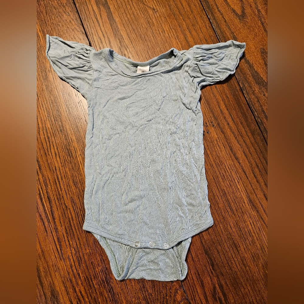 Kate Quinn Flutter Sleeve Bamboo Onesie